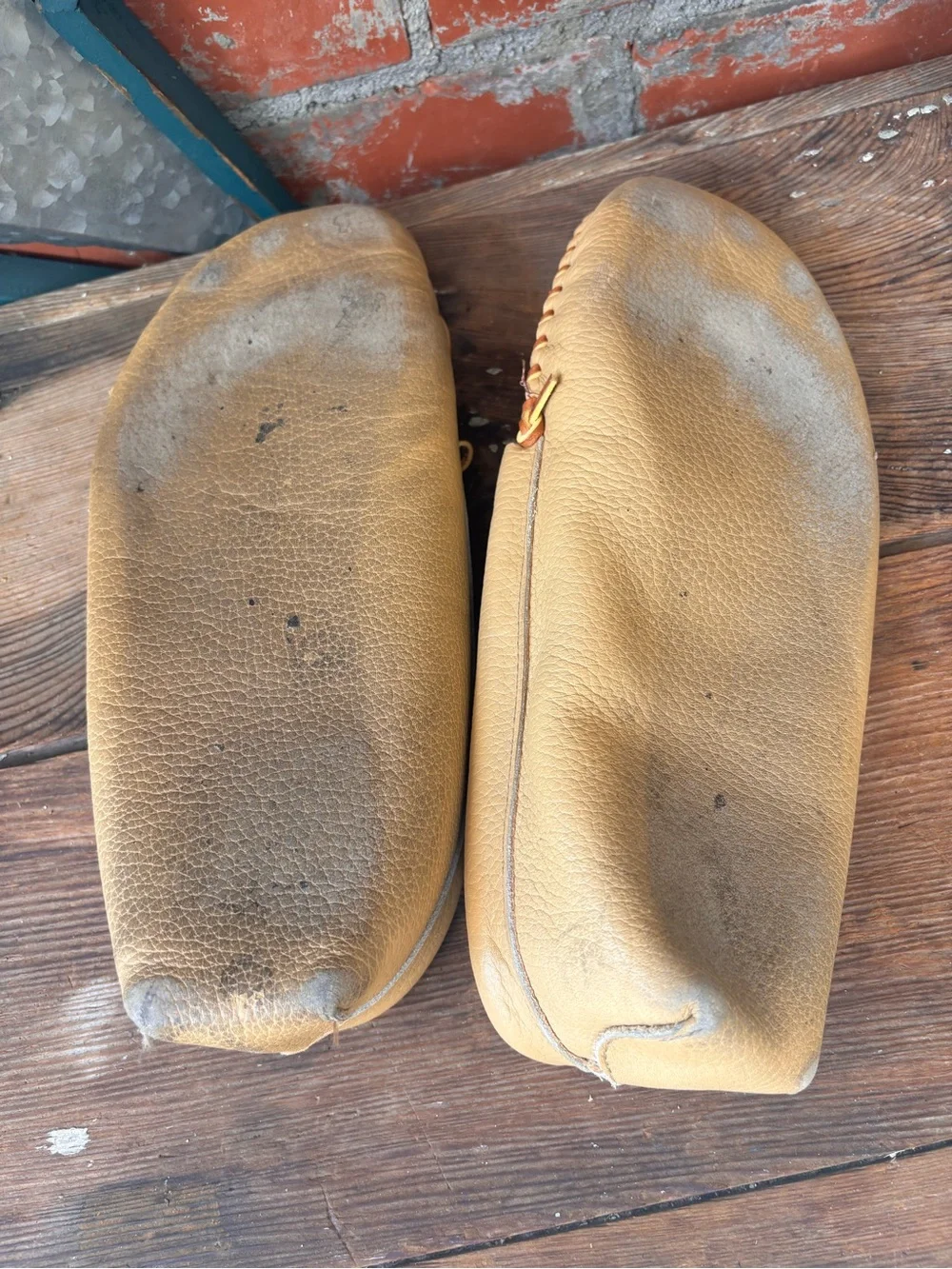 Minnetonka Moccasins Double Deerskin Soft Sole 706 Men’s Size 13